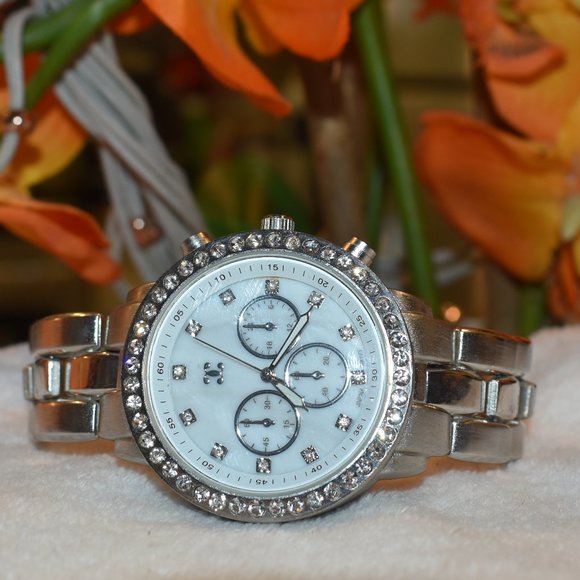 Charming Charlie Accessories - Charming Charlie Bedazzled SS Chronometer Watch